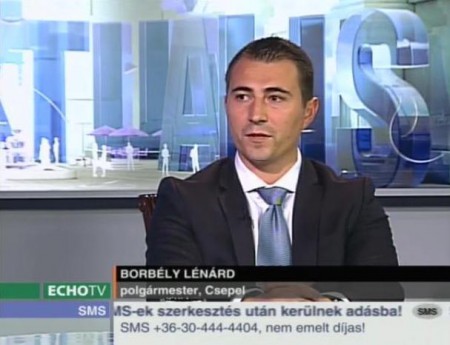 Borbély Lénárd polgármester az EchoTV műsorán