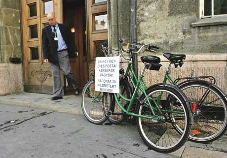 A Magyar Posta jelenleg használt kerékpárjai